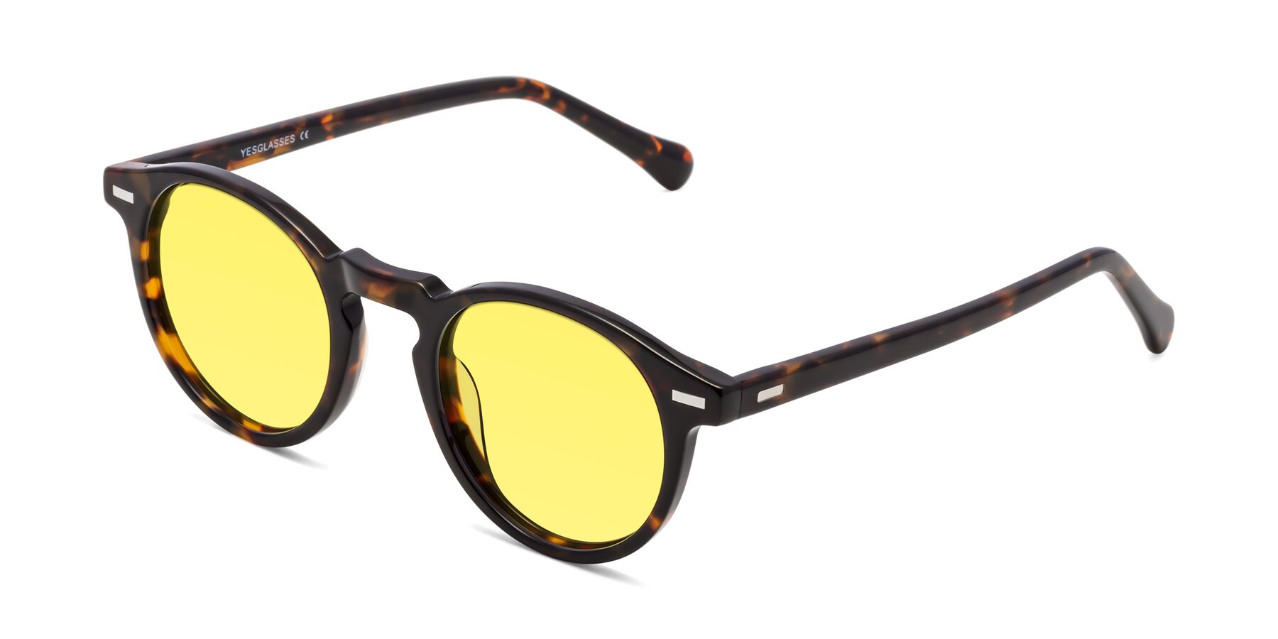 Angle of Anchorage in Tortoise with Medium Yellow Tinted Lenses