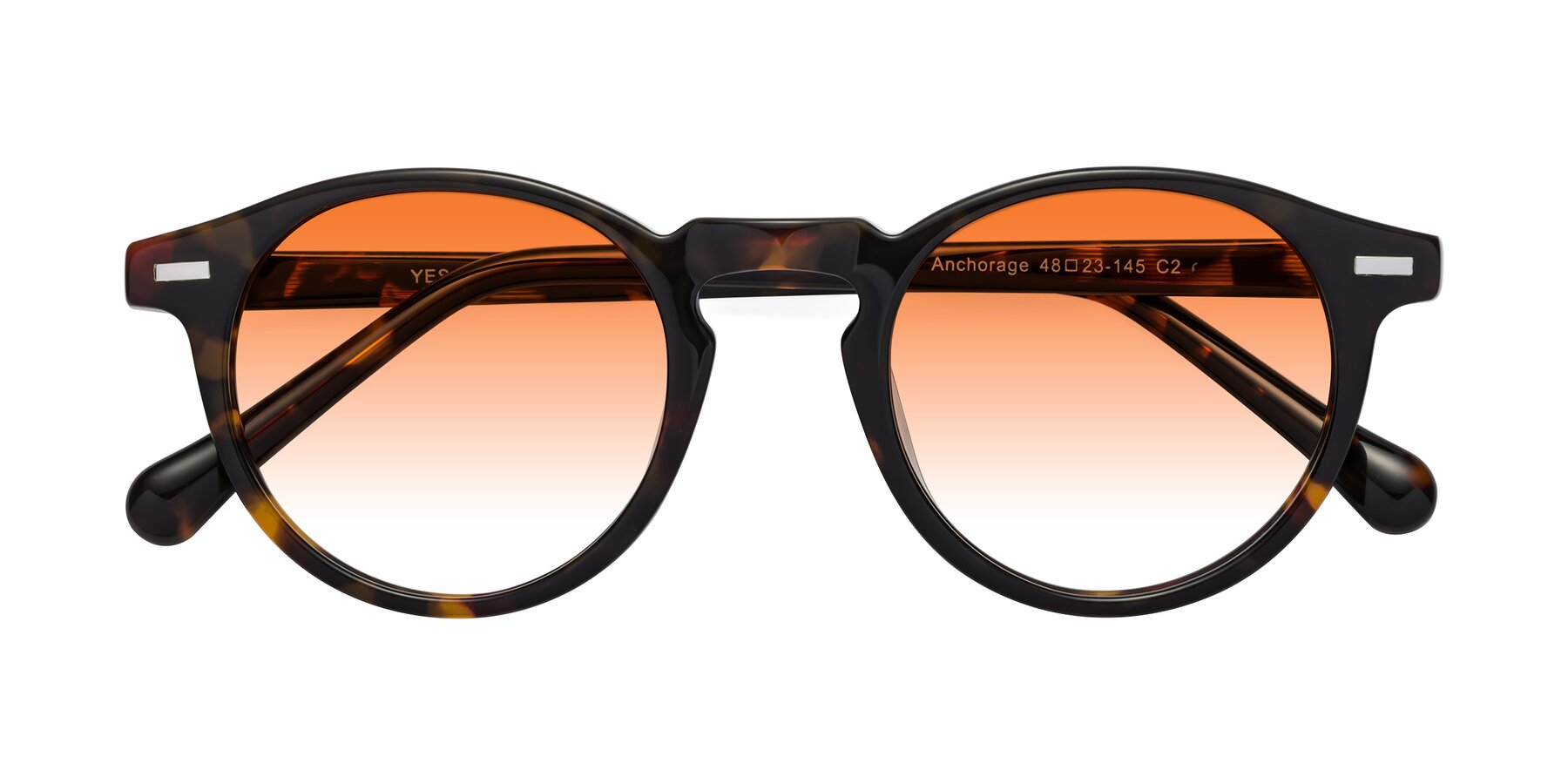 Folded Front of Anchorage in Tortoise with Orange Gradient Lenses