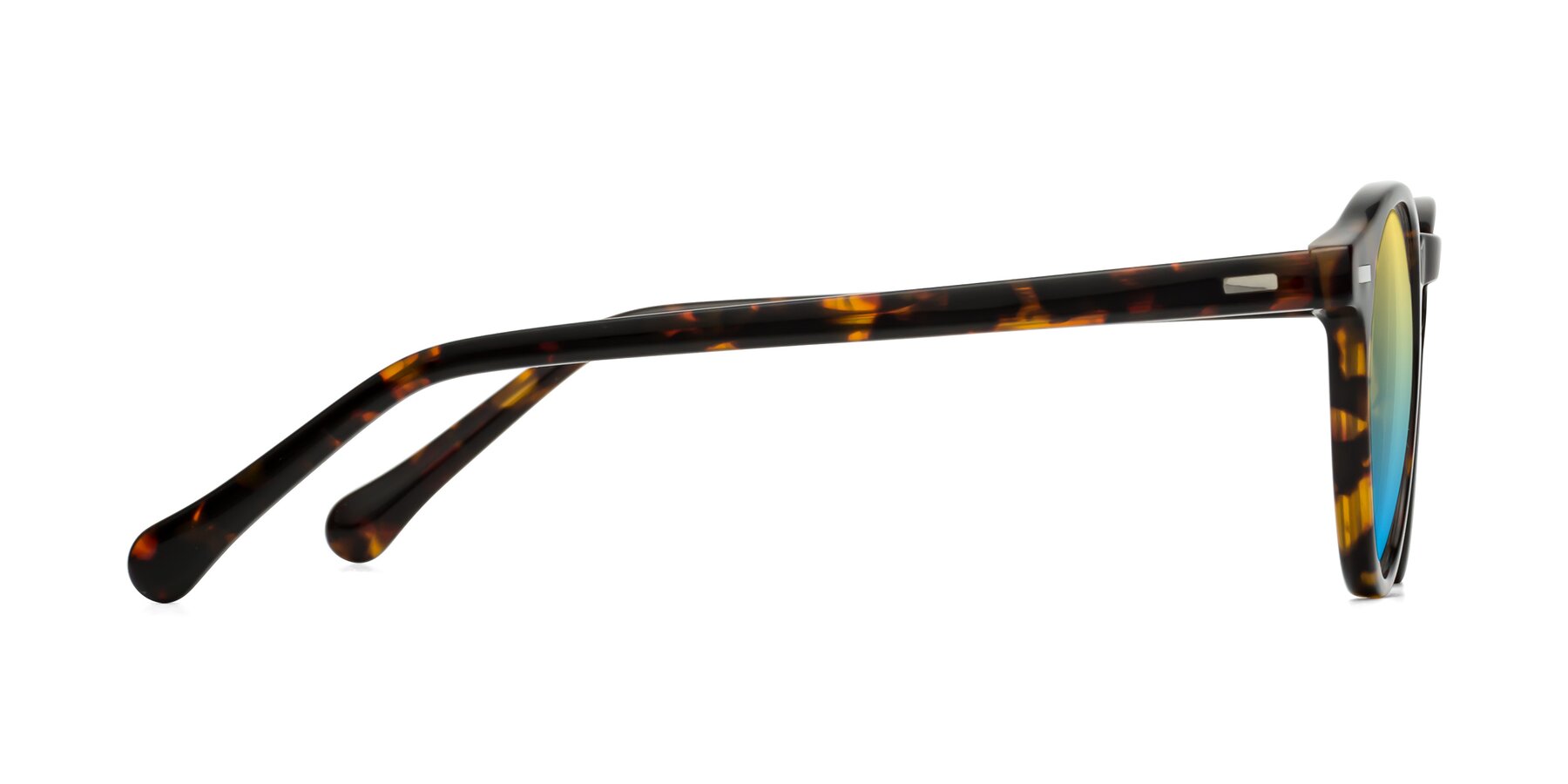 Side of Anchorage in Tortoise with Yellow / Blue Gradient Lenses