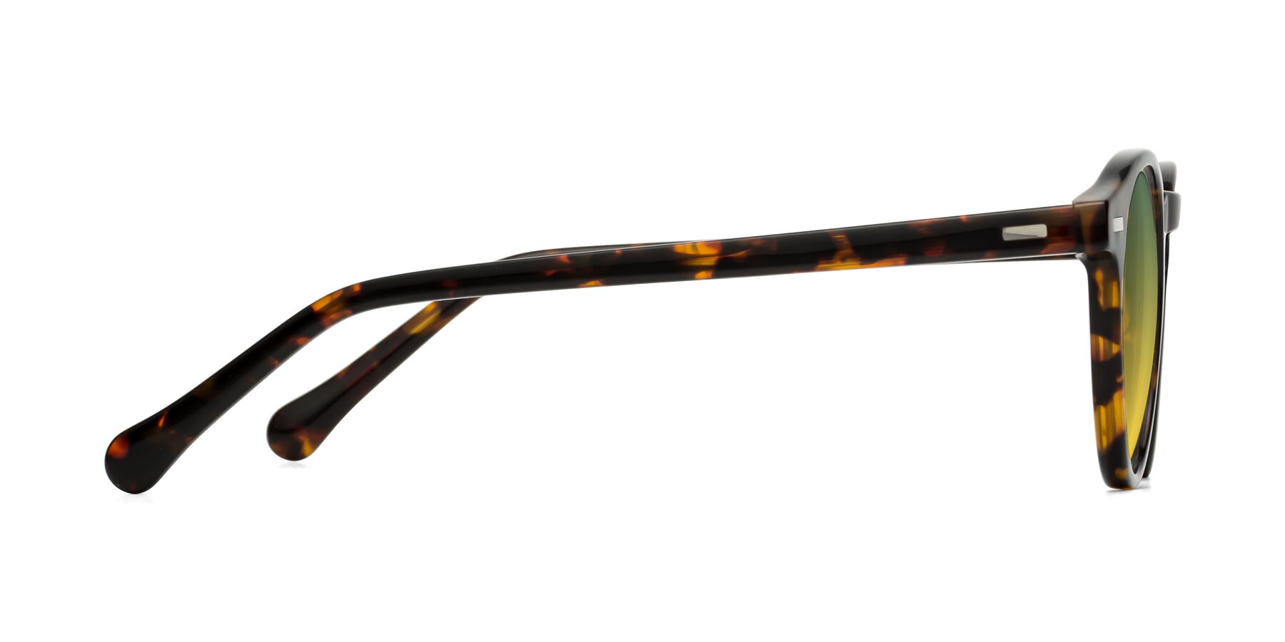 Side of Anchorage in Tortoise with Green / Yellow Gradient Lenses
