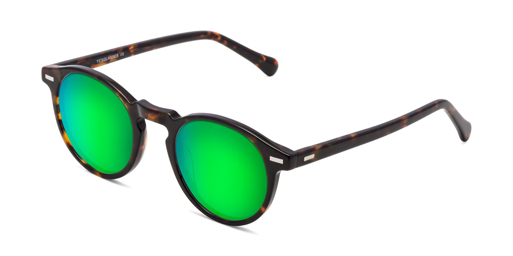 Angle of Anchorage in Tortoise with Green Mirrored Lenses