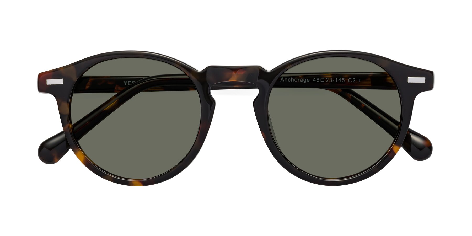Folded Front of Anchorage in Tortoise with Gray Polarized Lenses