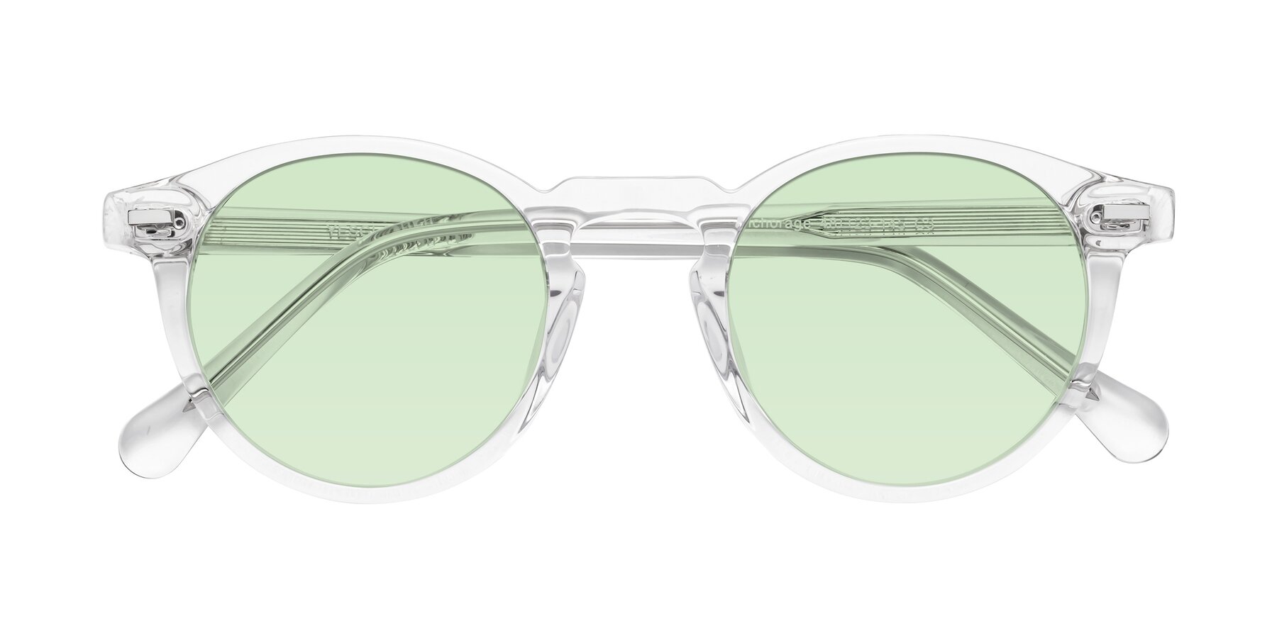 Folded Front of Anchorage in Clear with Light Green Tinted Lenses