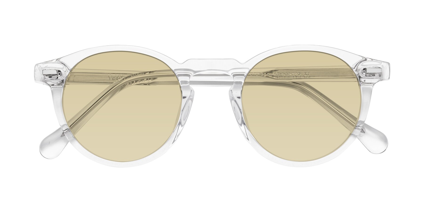 Folded Front of Anchorage in Clear with Light Champagne Tinted Lenses