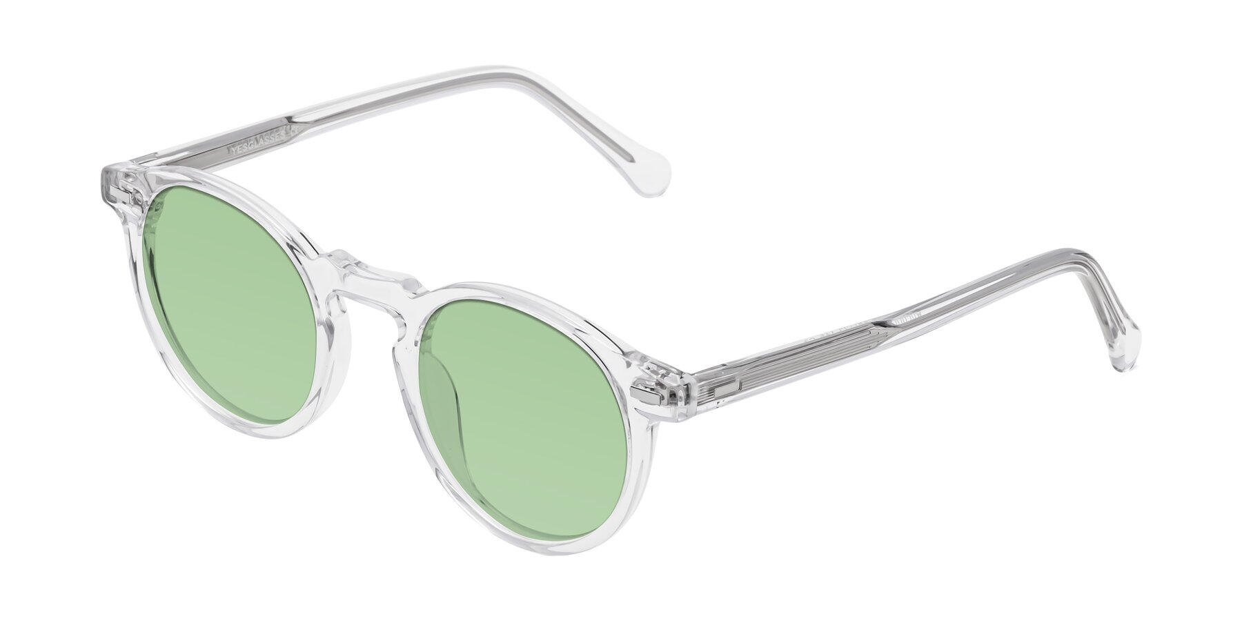 Angle of Anchorage in Clear with Medium Green Tinted Lenses