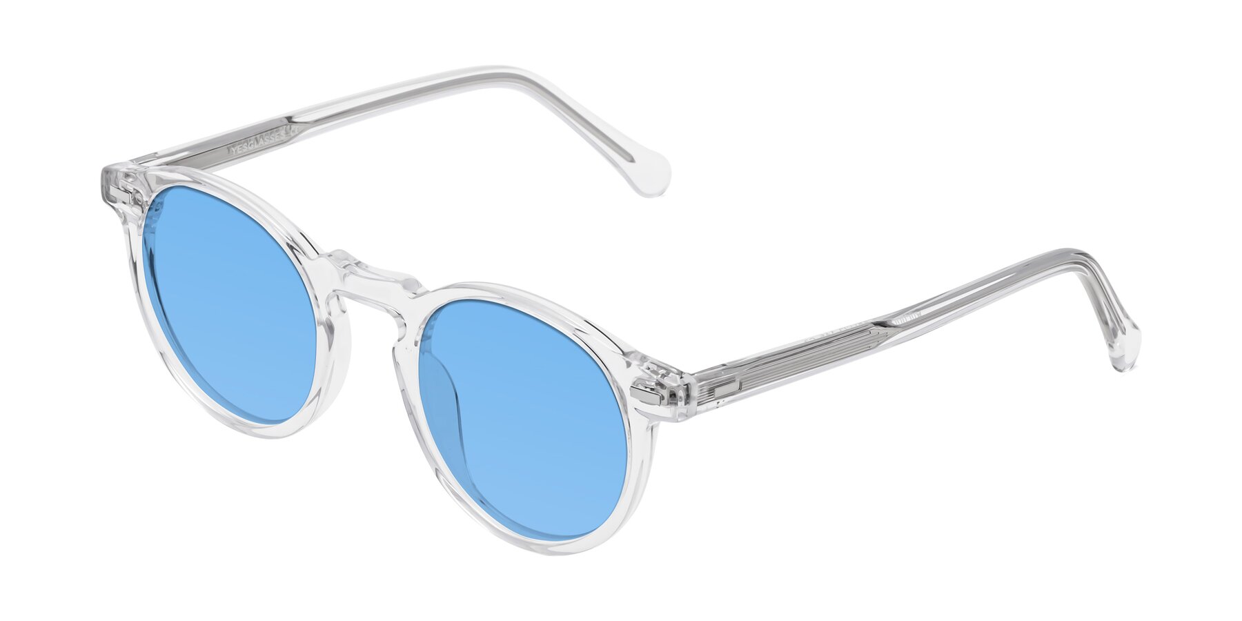 Angle of Anchorage in Clear with Medium Blue Tinted Lenses
