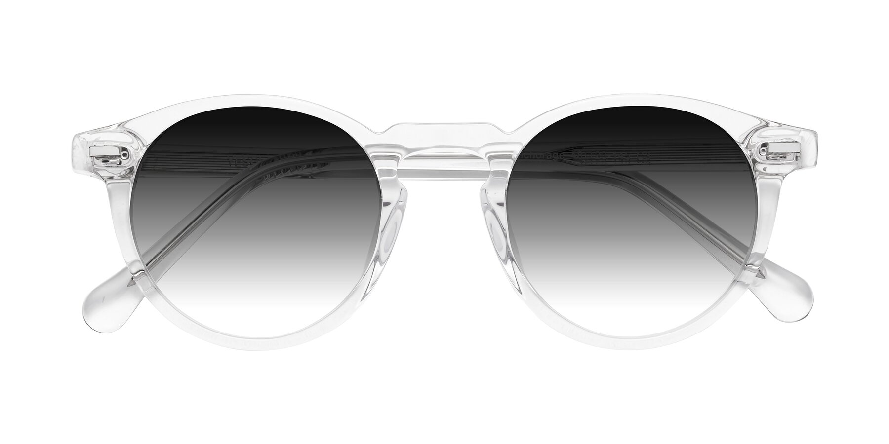 Folded Front of Anchorage in Clear with Gray Gradient Lenses