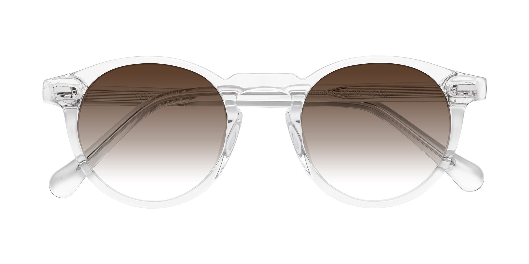 Folded Front of Anchorage in Clear with Brown Gradient Lenses