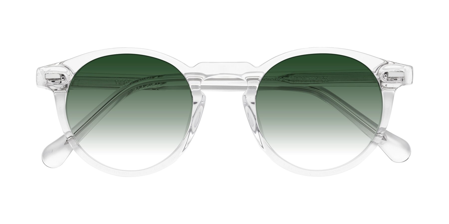 Folded Front of Anchorage in Clear with Green Gradient Lenses