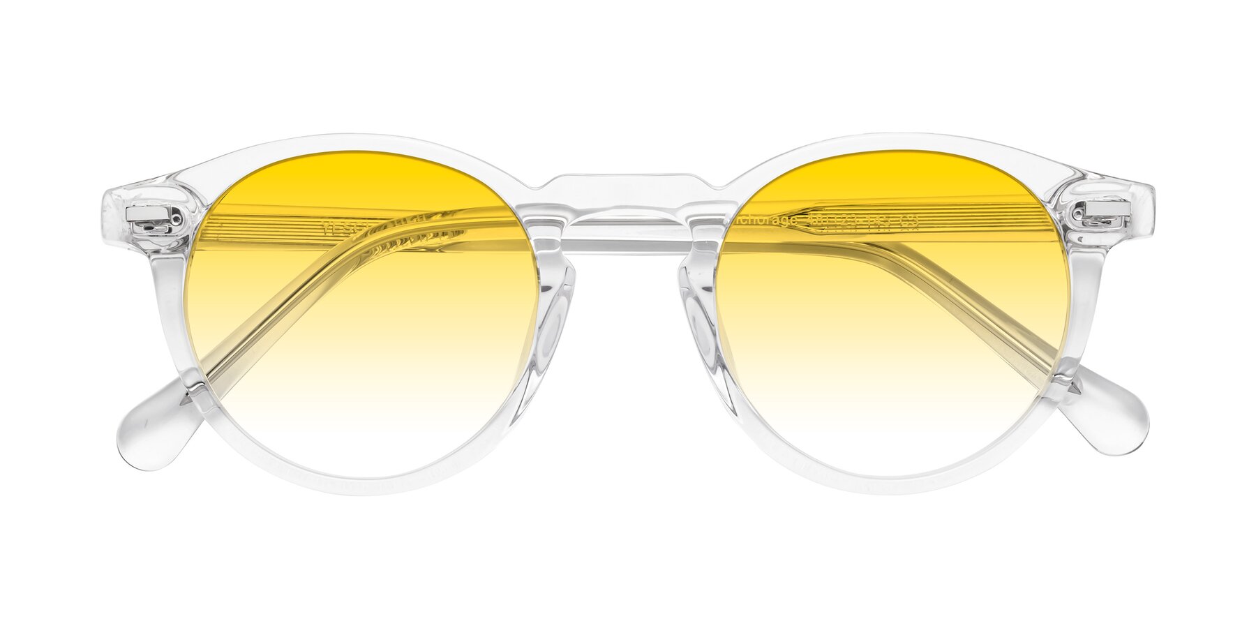 Folded Front of Anchorage in Clear with Yellow Gradient Lenses