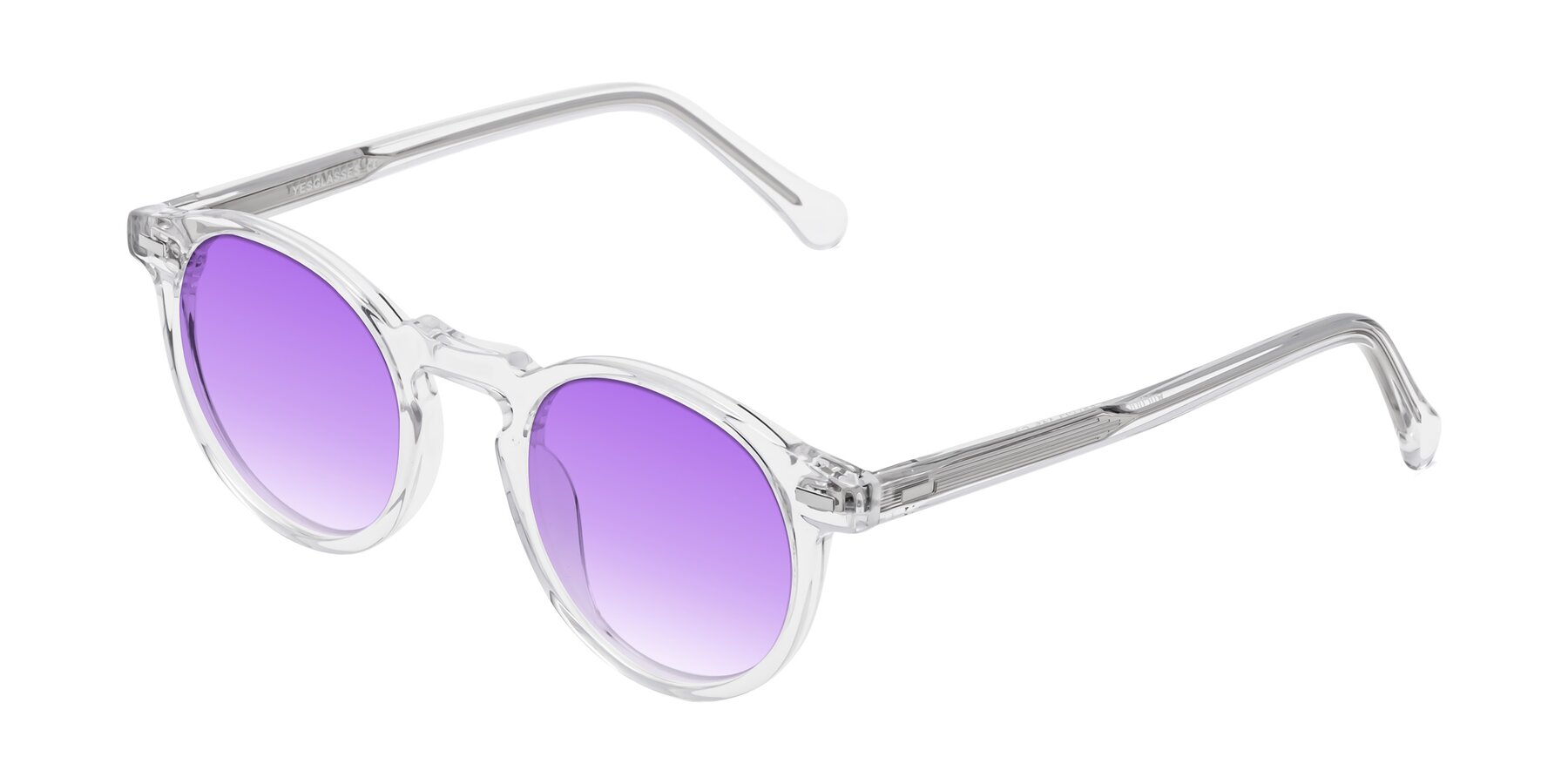 Angle of Anchorage in Clear with Purple Gradient Lenses