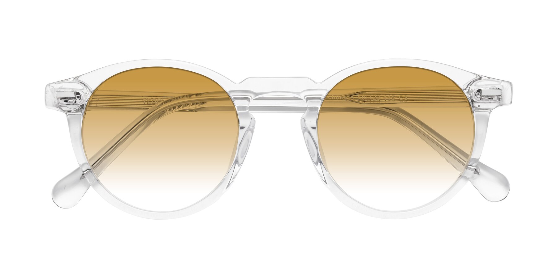 Folded Front of Anchorage in Clear with Champagne Gradient Lenses