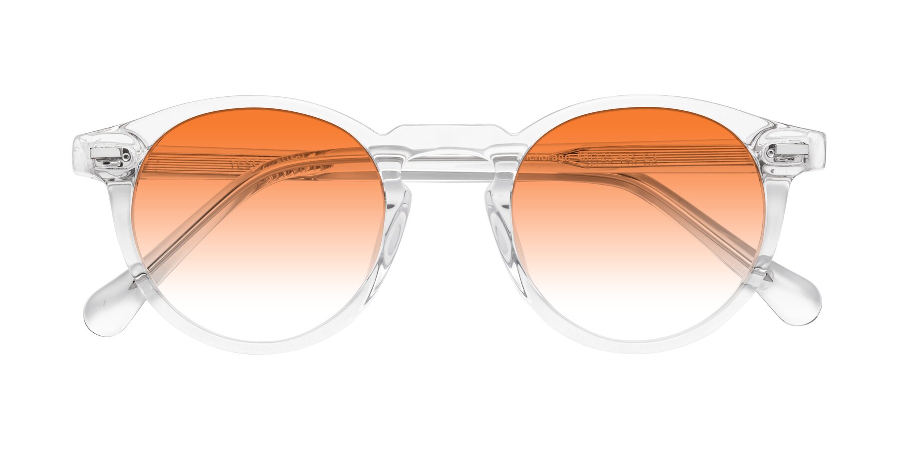 Folded Front of Anchorage in Clear with Orange Gradient Lenses