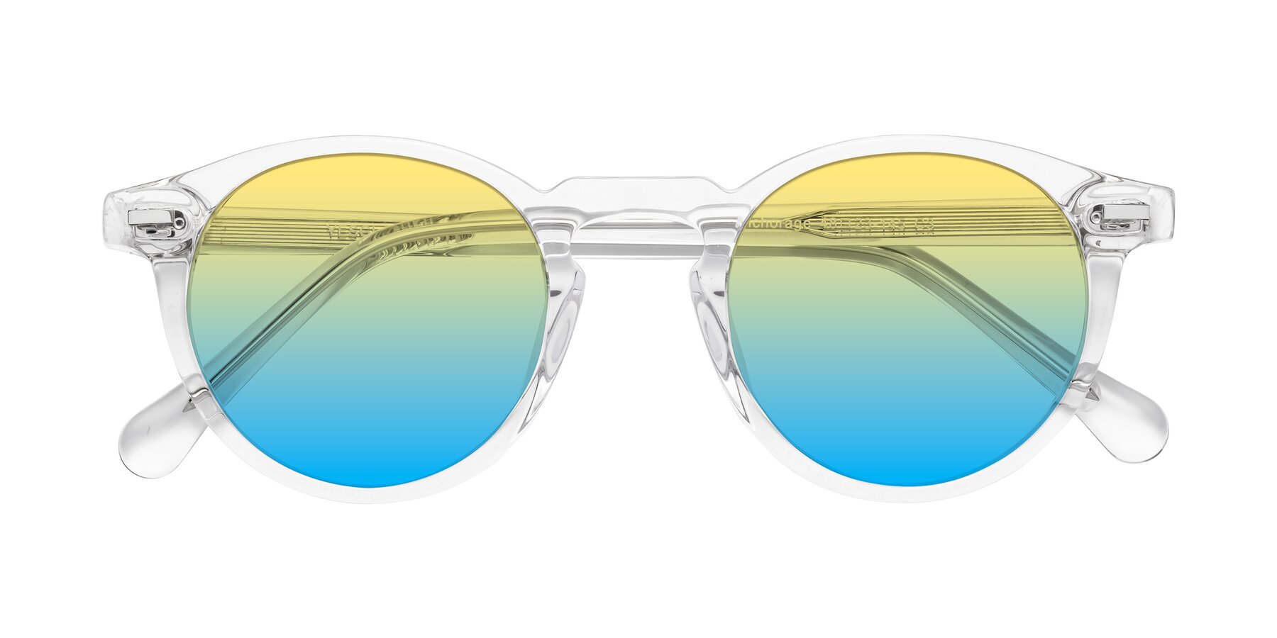 Folded Front of Anchorage in Clear with Yellow / Blue Gradient Lenses