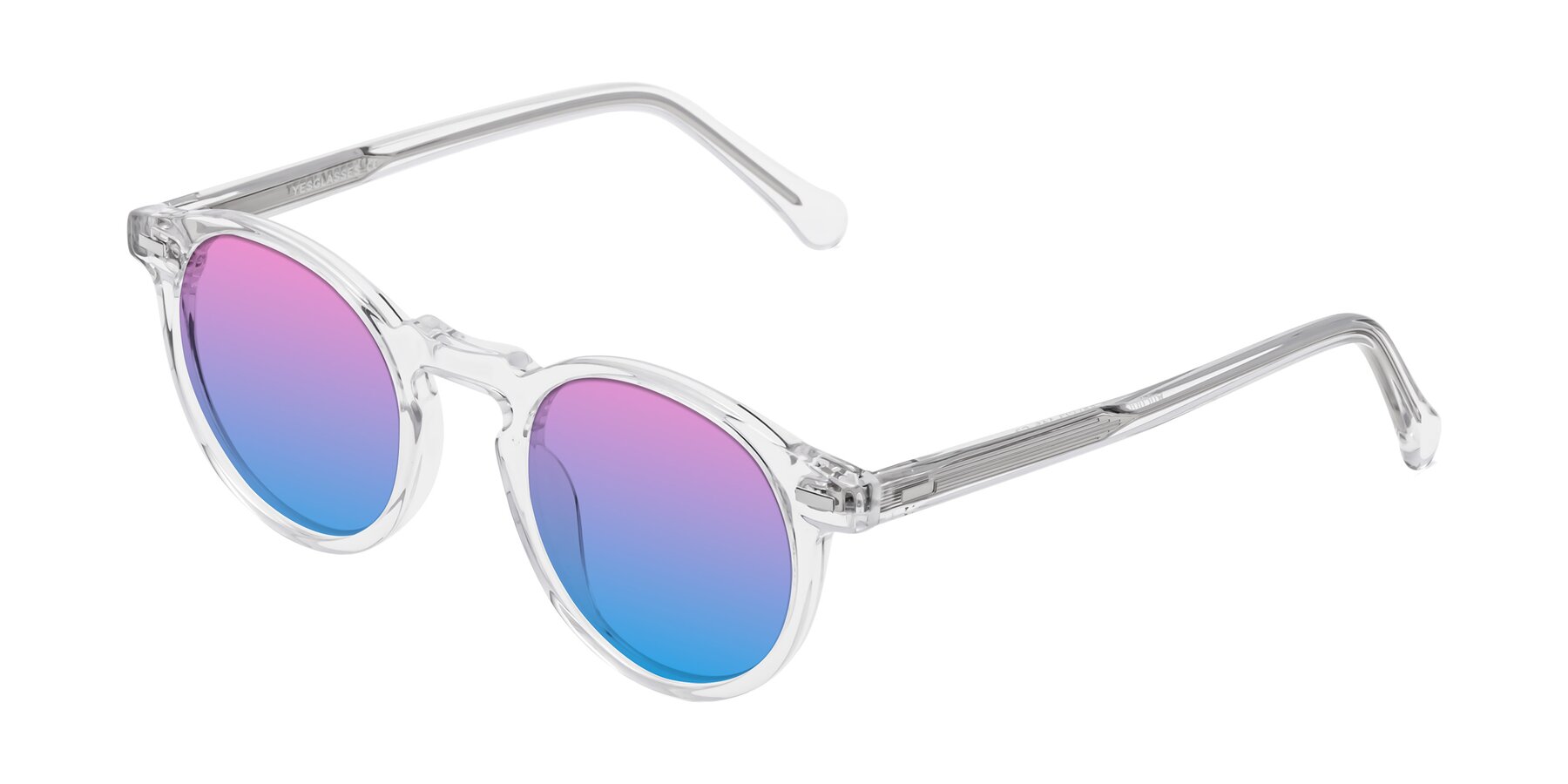 Angle of Anchorage in Clear with Pink / Blue Gradient Lenses