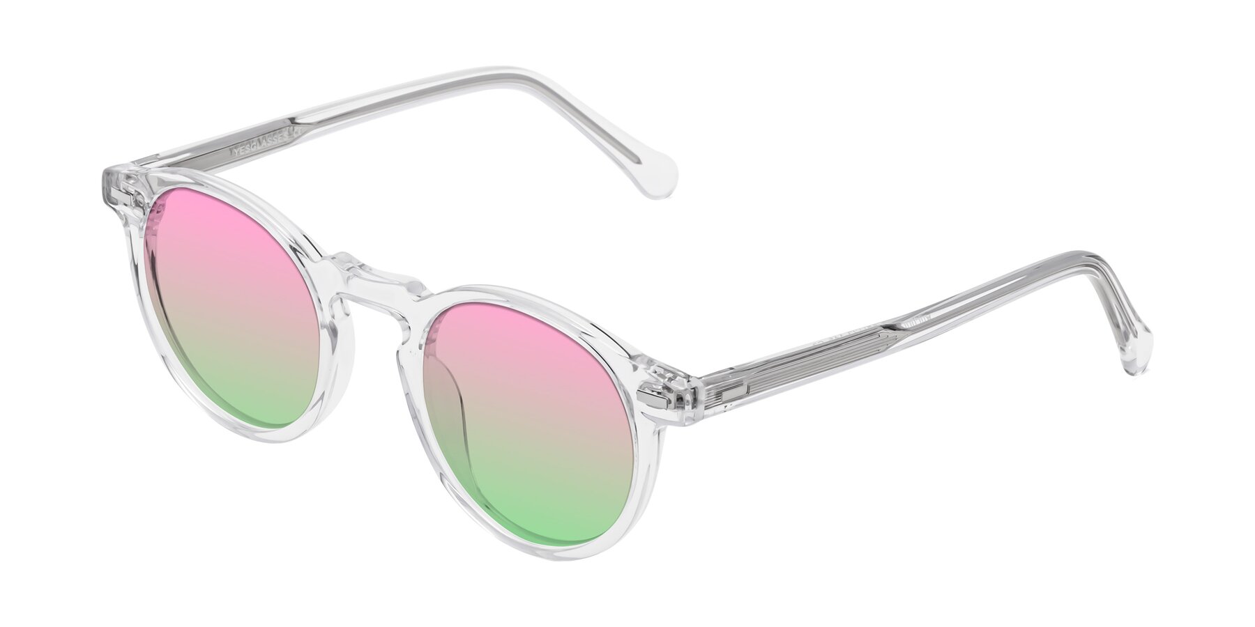 Angle of Anchorage in Clear with Pink / Green Gradient Lenses