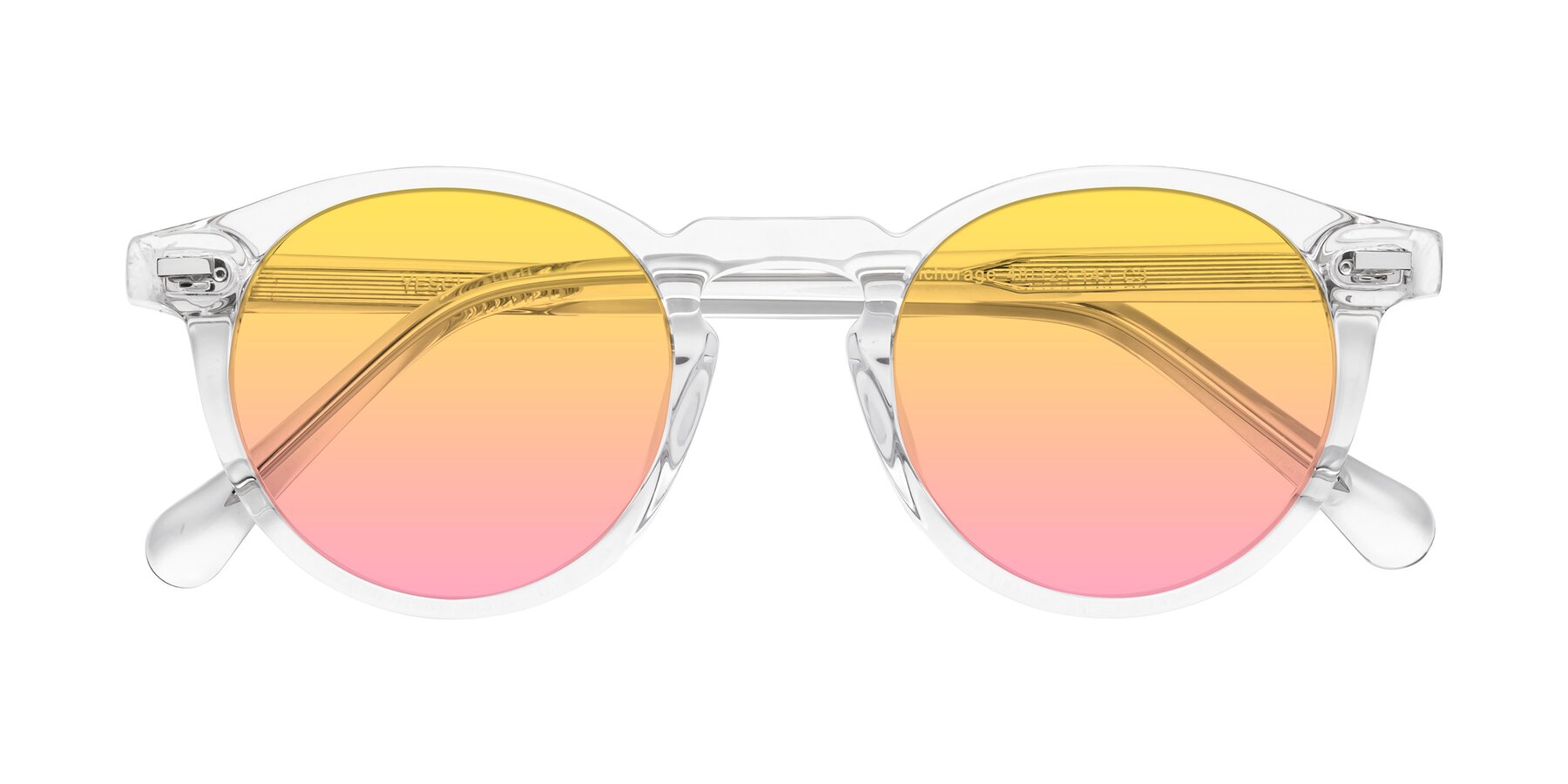 Folded Front of Anchorage in Clear with Yellow / Pink Gradient Lenses