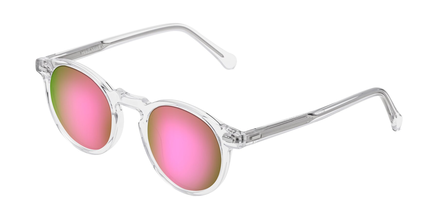 Angle of Anchorage in Clear with Pink Mirrored Lenses
