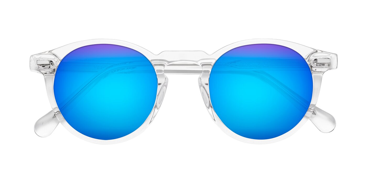 Anchorage - Clear Flash Mirrored Sunglasses