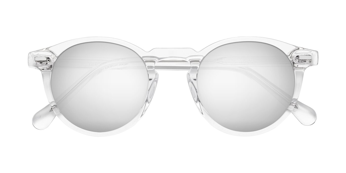 Anchorage - Clear Flash Mirrored Sunglasses