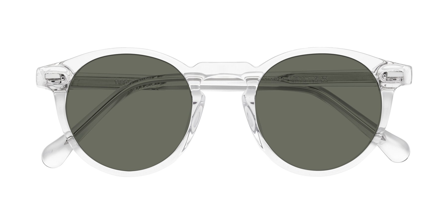Folded Front of Anchorage in Clear with Gray Polarized Lenses