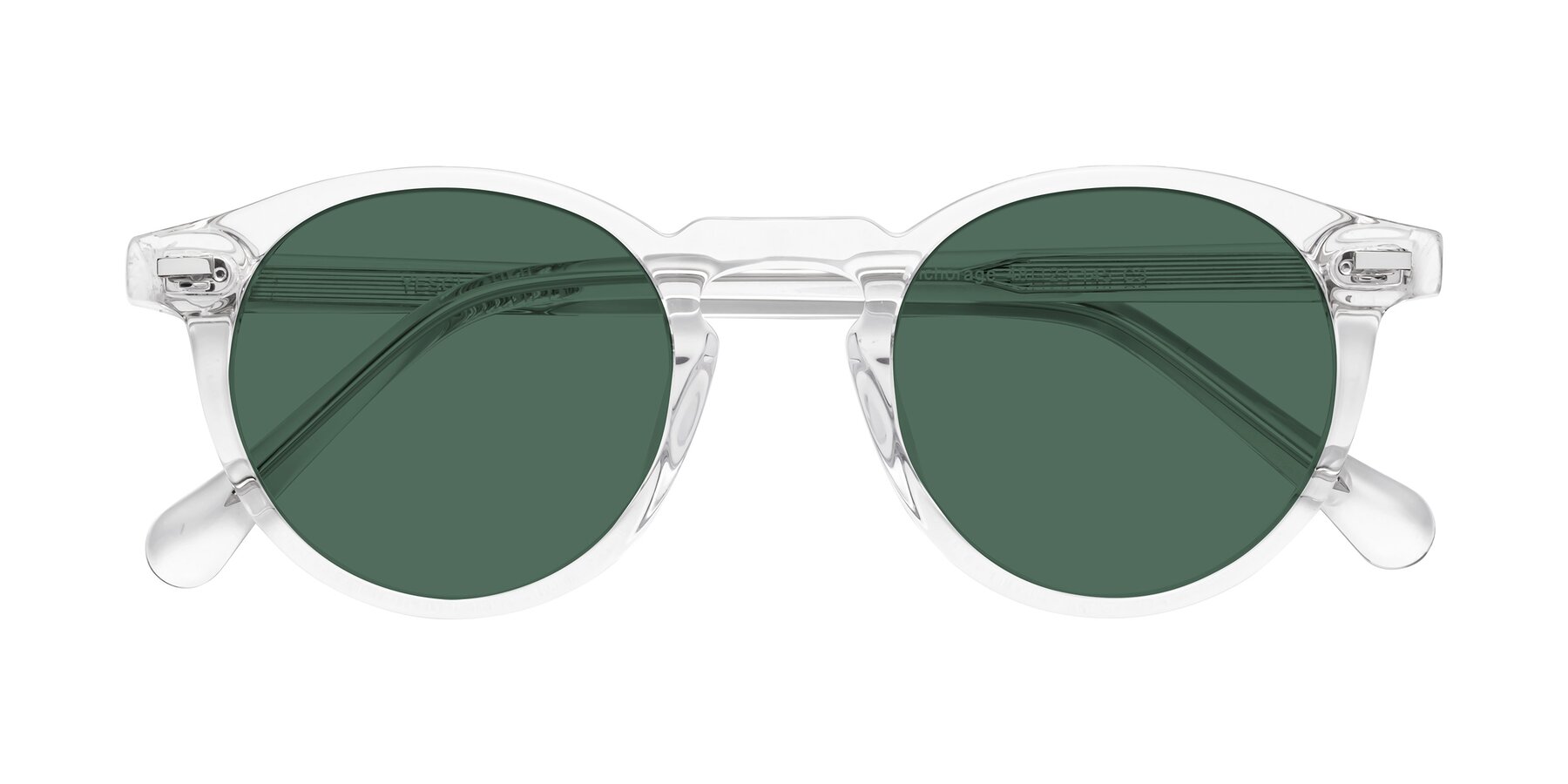 Folded Front of Anchorage in Clear with Green Polarized Lenses