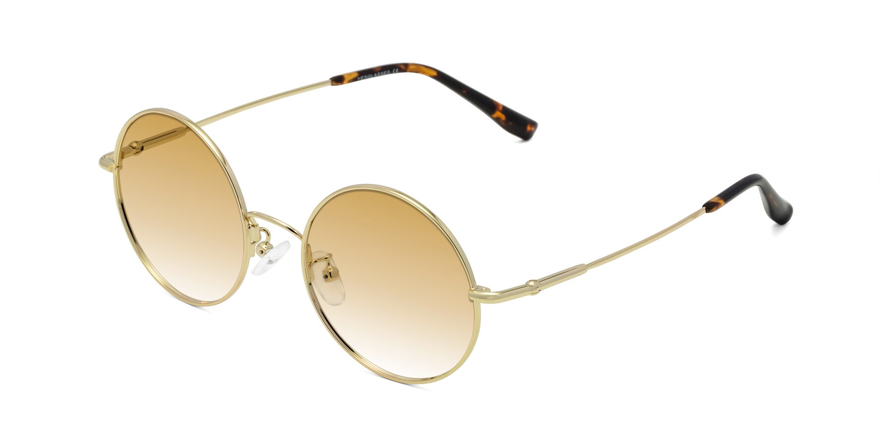 Angle of Belly in Gold with Champagne Gradient Lenses