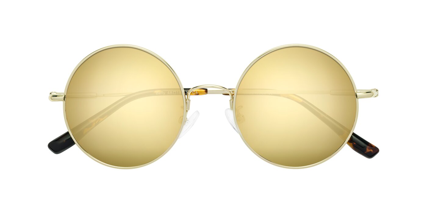 Belly - Gold Flash Mirrored Sunglasses