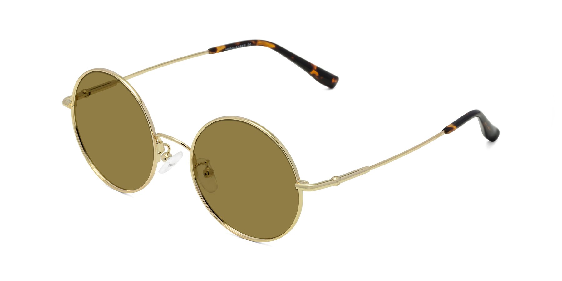 Angle of Belly in Gold with Brown Polarized Lenses
