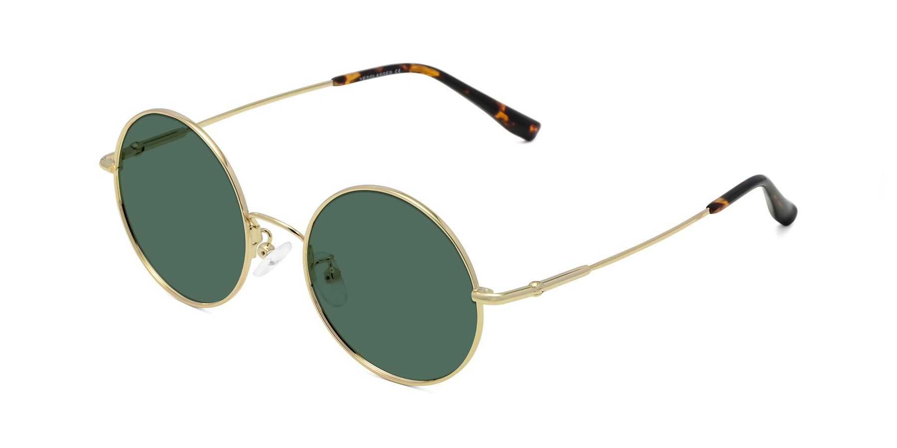 Angle of Belly in Gold with Green Polarized Lenses