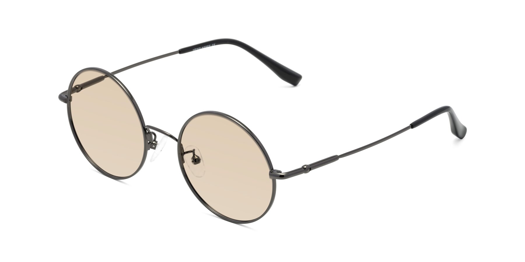 Angle of Belly in Gunmetal with Light Brown Tinted Lenses