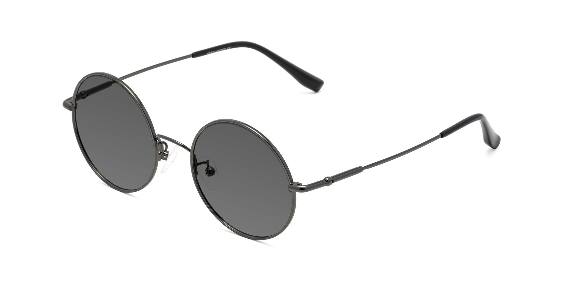Angle of Belly in Gunmetal with Medium Gray Tinted Lenses