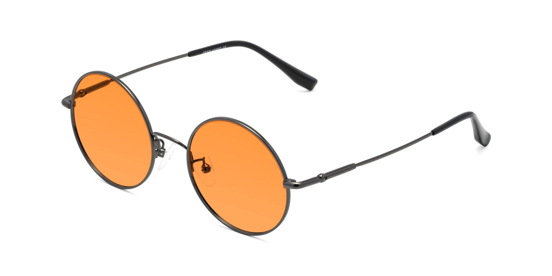 Angle of Belly in Gunmetal with Orange Tinted Lenses