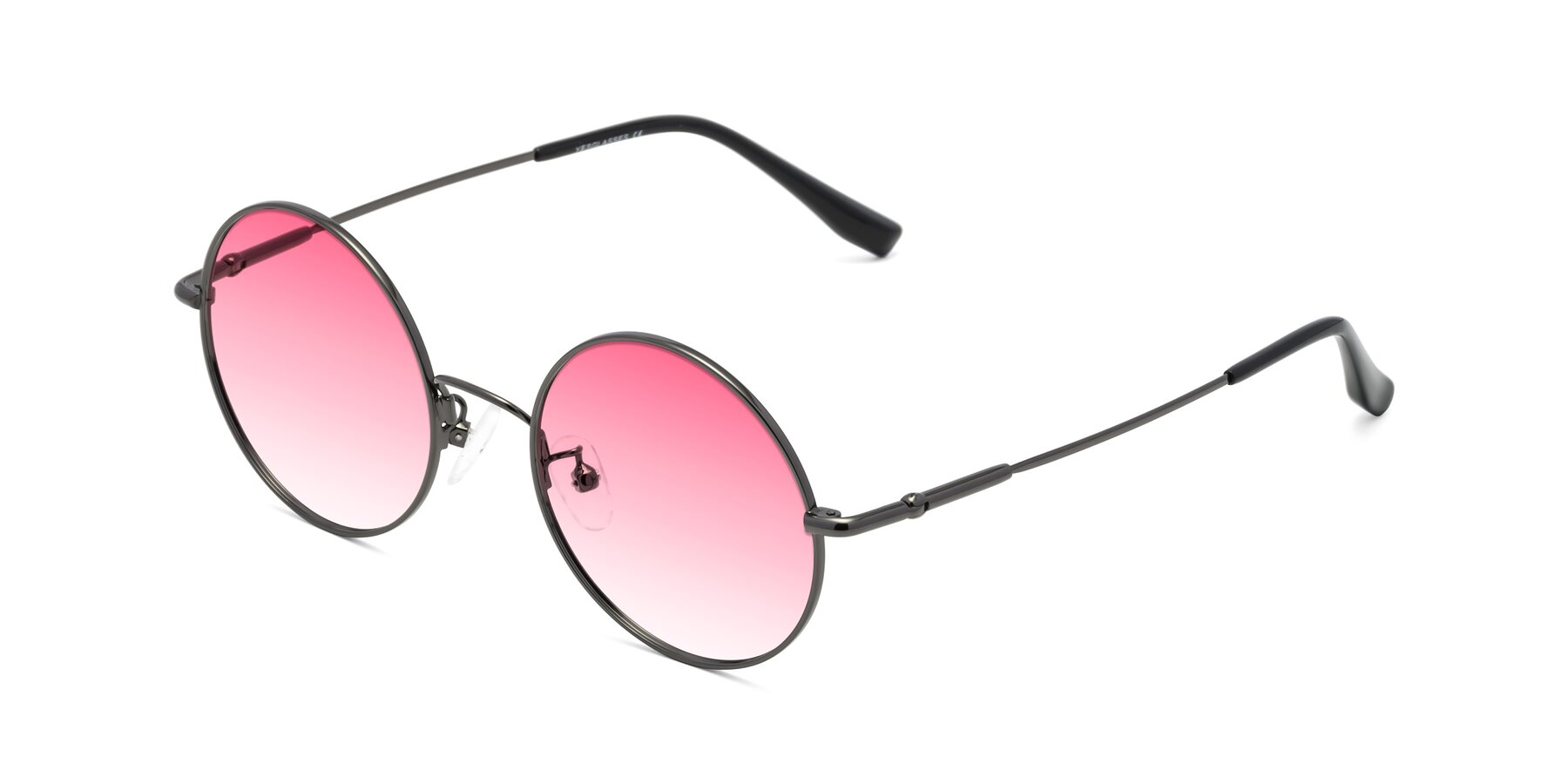 Angle of Belly in Gunmetal with Pink Gradient Lenses