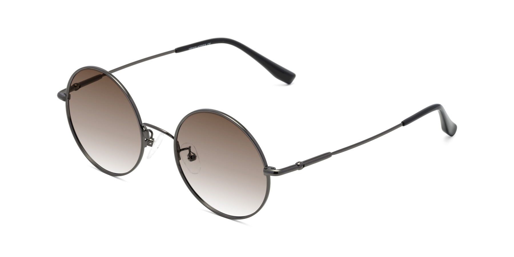 Angle of Belly in Gunmetal with Brown Gradient Lenses