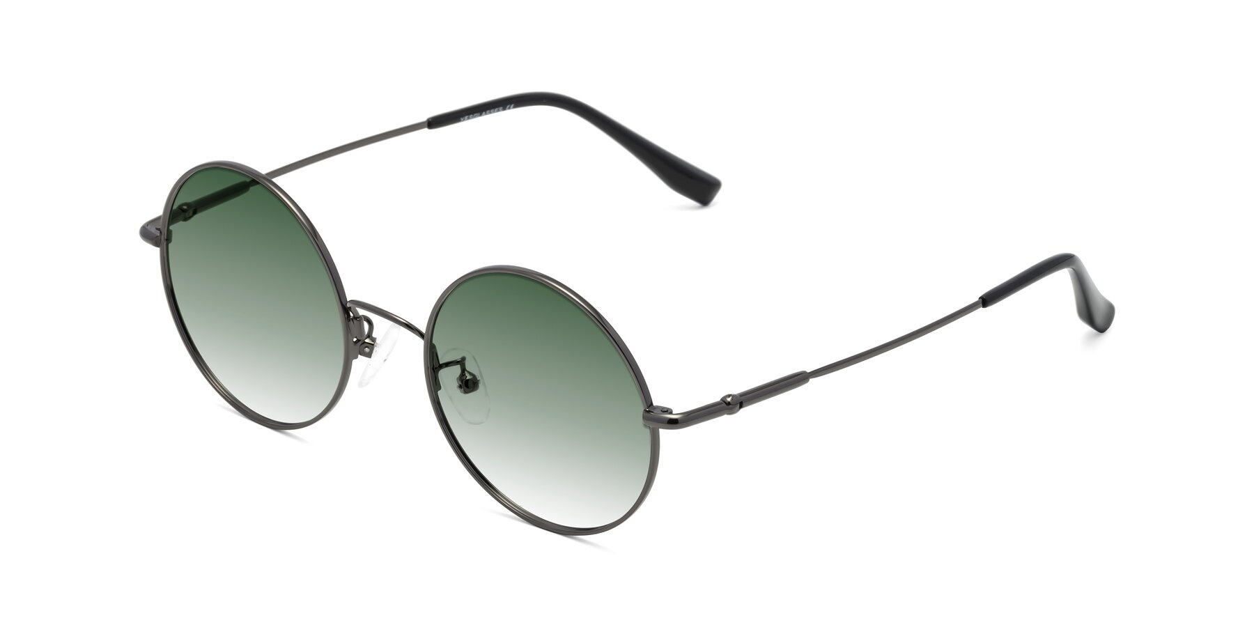 Angle of Belly in Gunmetal with Green Gradient Lenses