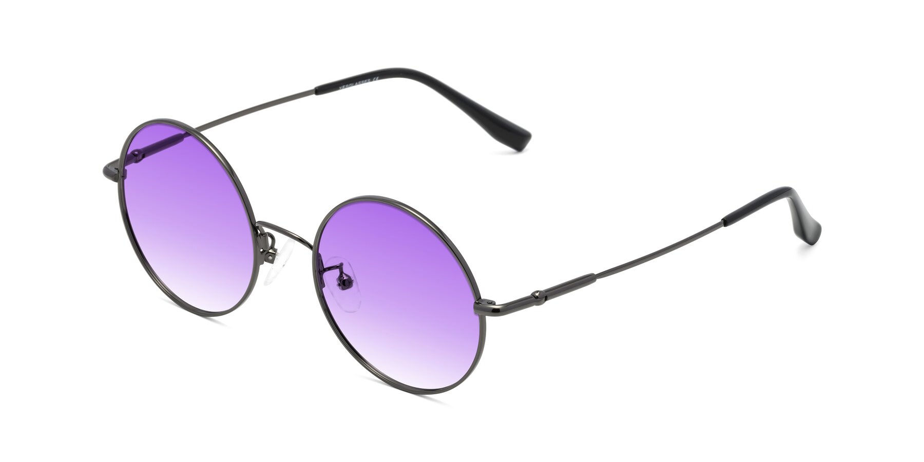Angle of Belly in Gunmetal with Purple Gradient Lenses