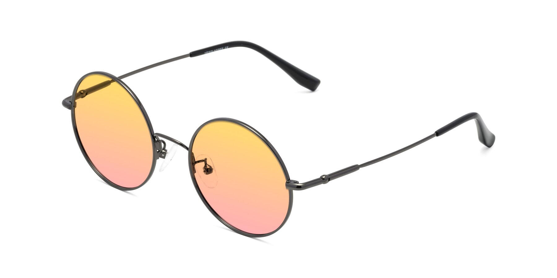 Angle of Belly in Gunmetal with Yellow / Pink Gradient Lenses