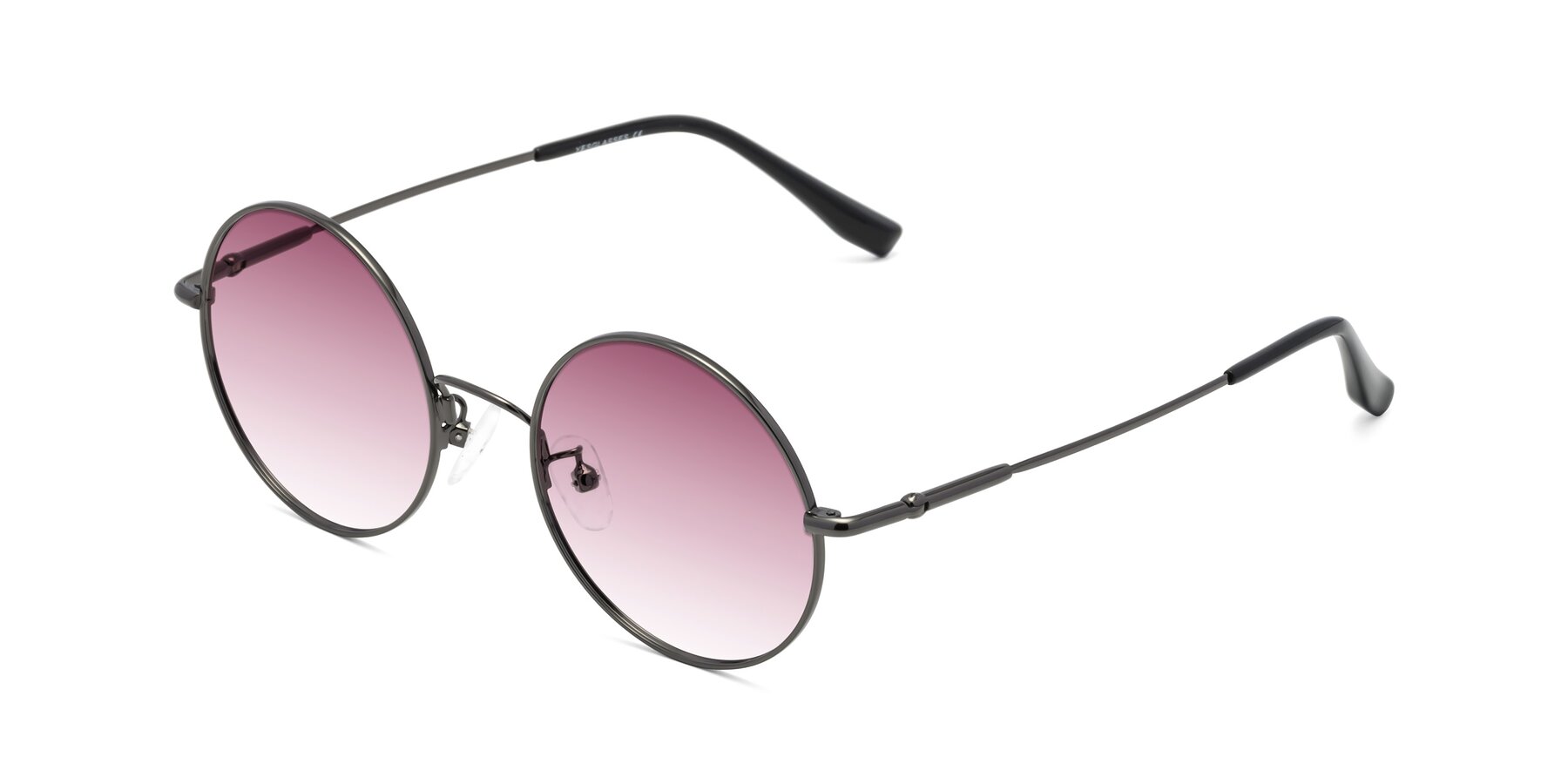 Angle of Belly in Gunmetal with Wine Gradient Lenses