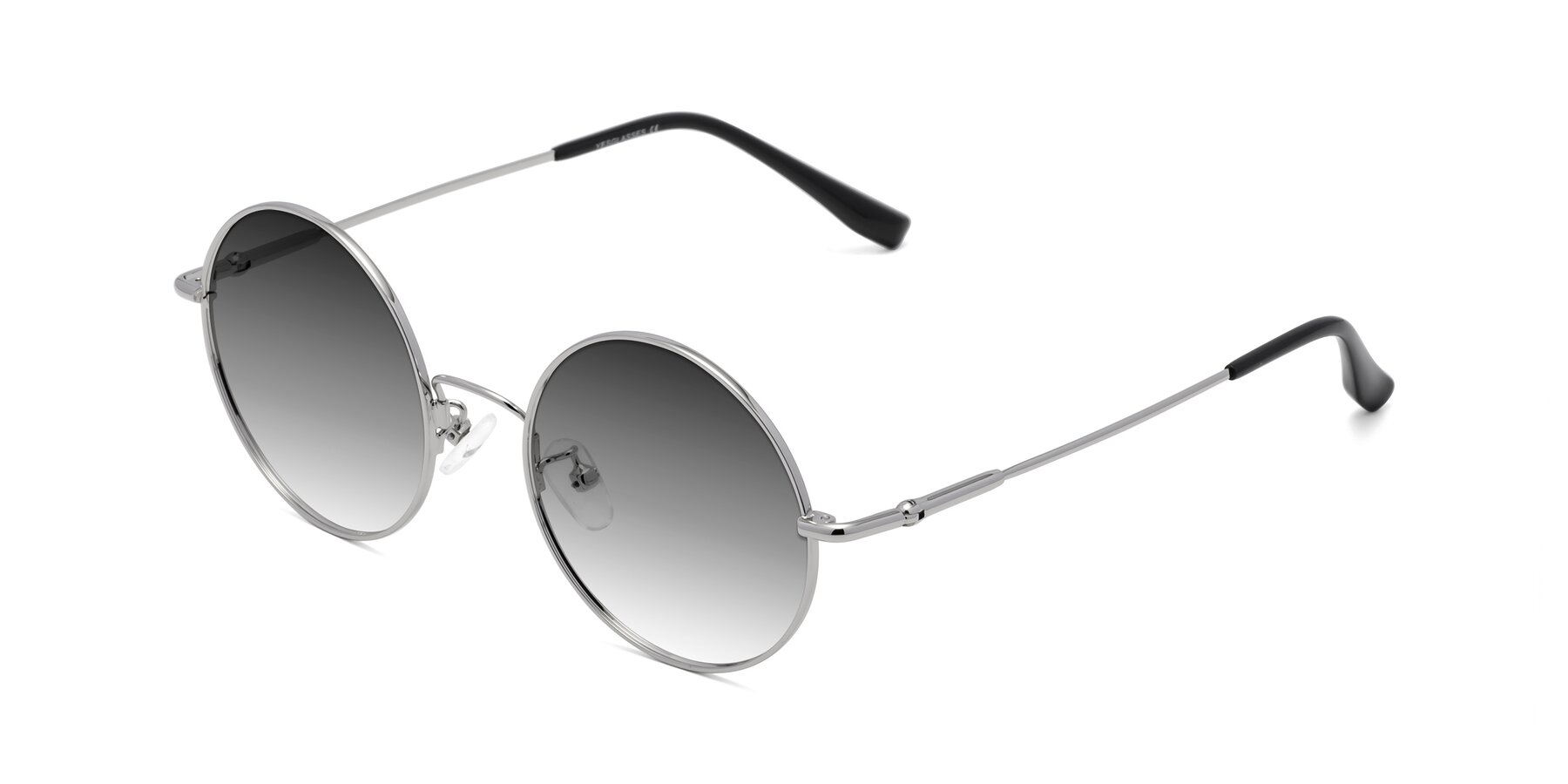 Angle of Belly in Silver with Gray Gradient Lenses