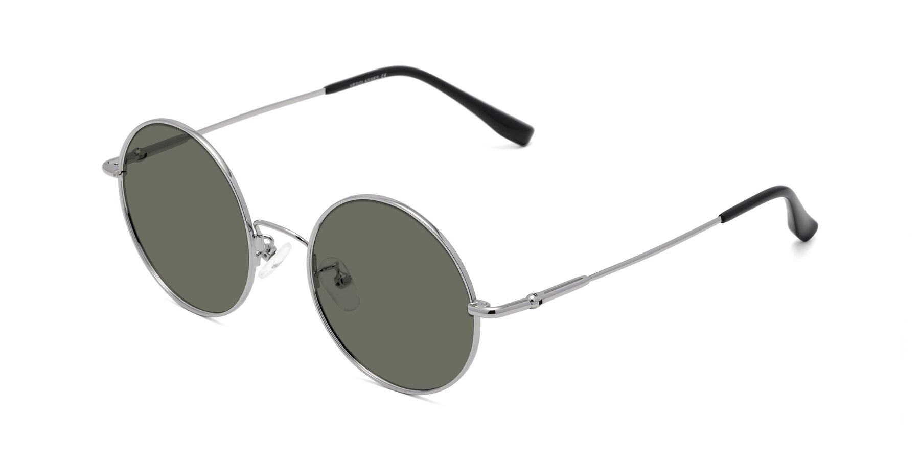 Angle of Belly in Silver with Gray Polarized Lenses