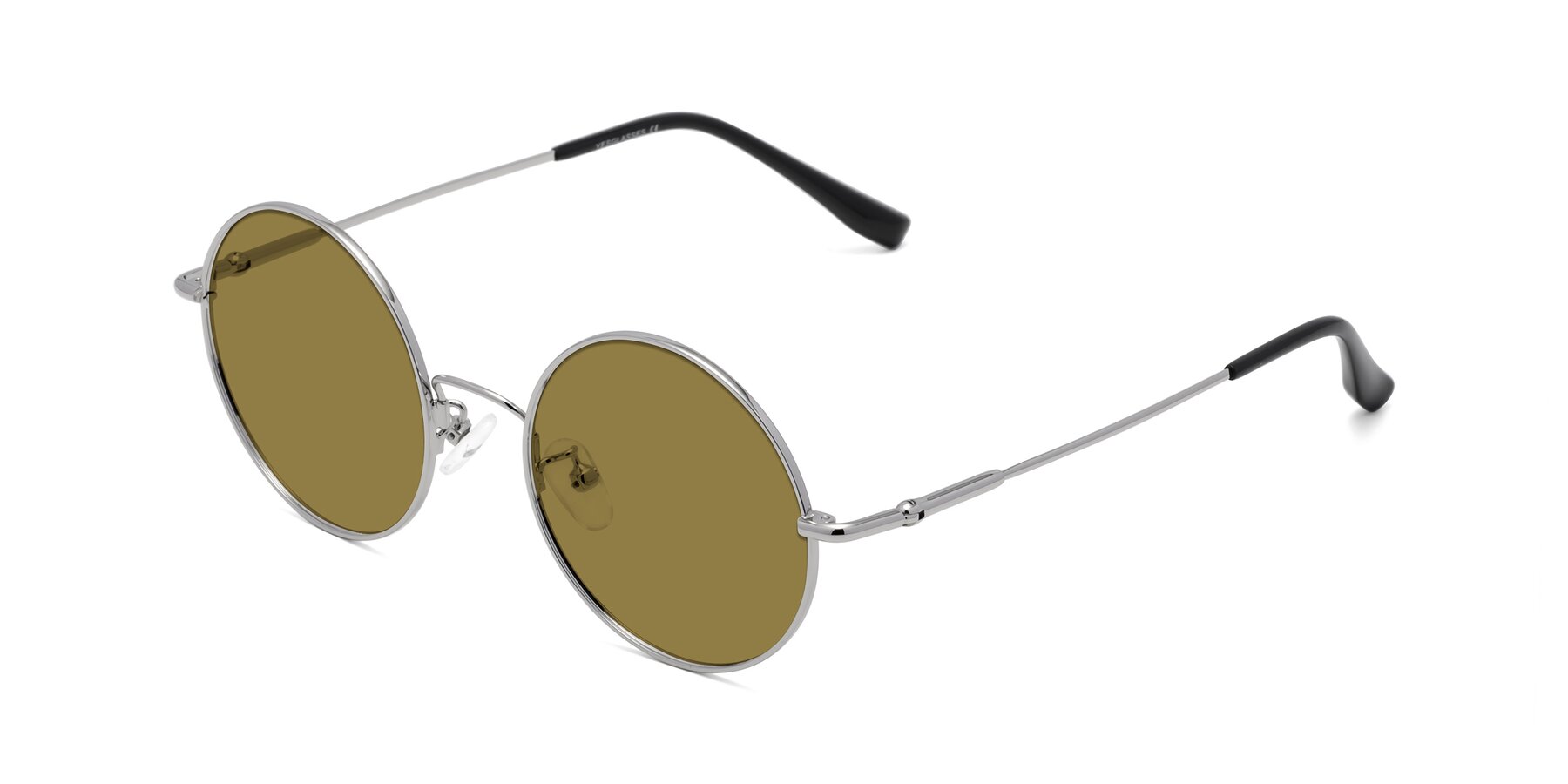Angle of Belly in Silver with Brown Polarized Lenses