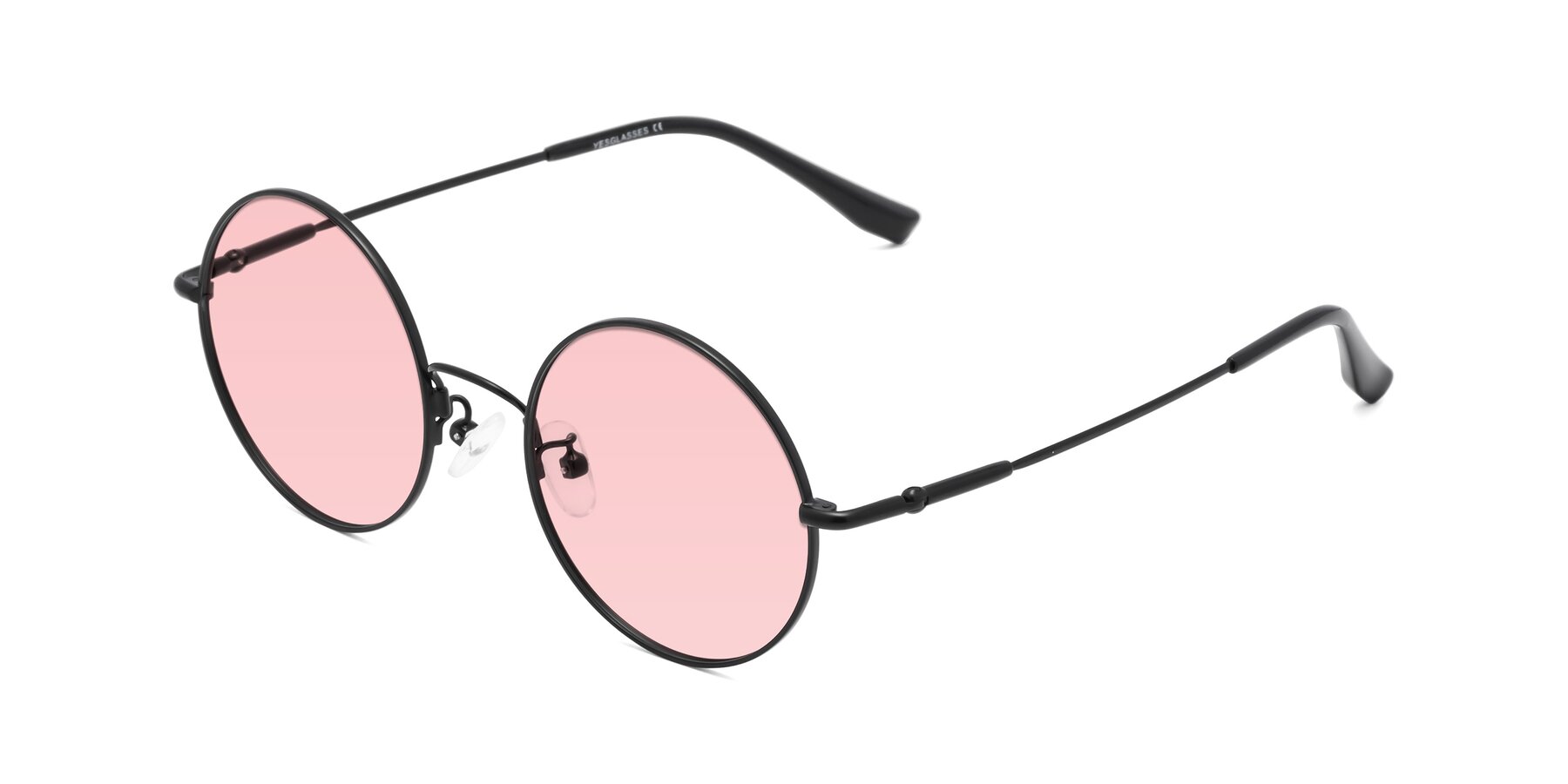 Angle of Belly in Black with Light Garnet Tinted Lenses