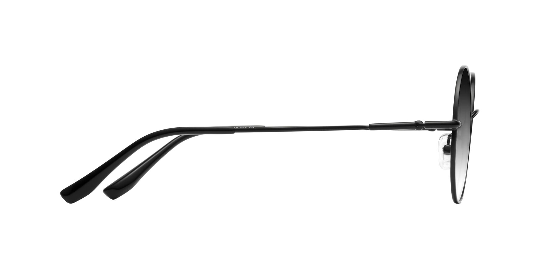 Side of Belly in Black with Gray Gradient Lenses