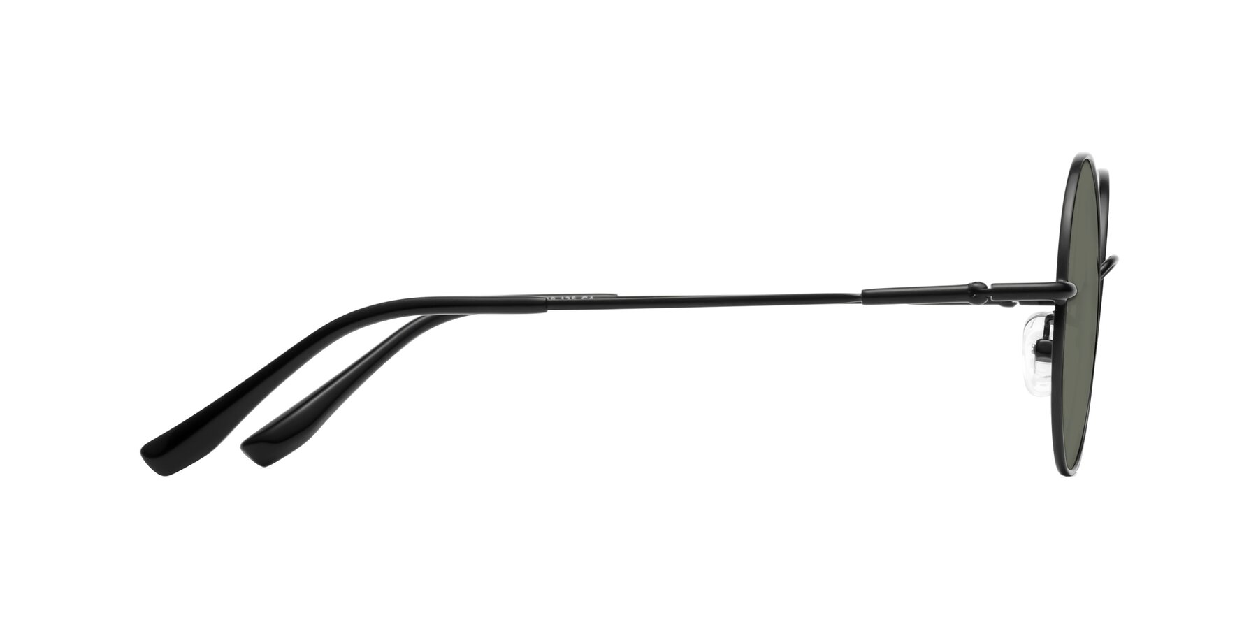 Side of Belly in Black with Gray Polarized Lenses