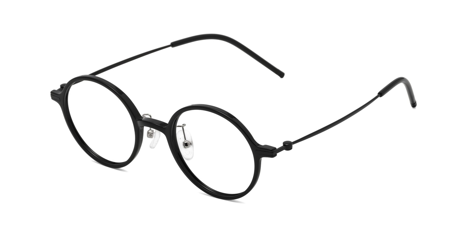Angle of Cicero in Black with Clear Eyeglass Lenses