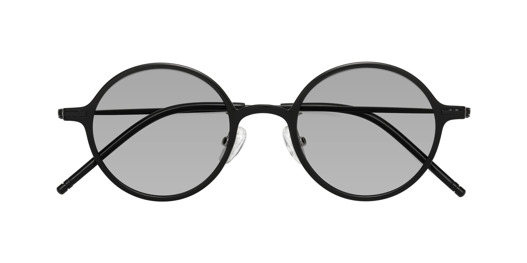 Folded Front of Cicero in Black with Light Gray Tinted Lenses