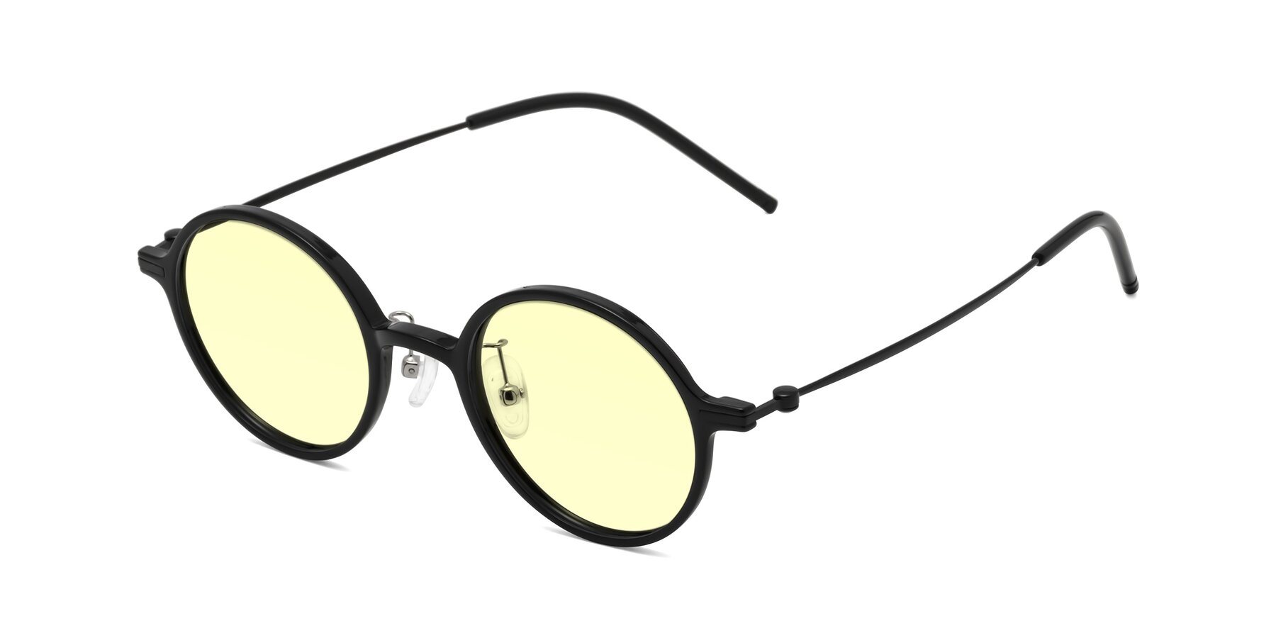 Angle of Cicero in Black with Light Yellow Tinted Lenses