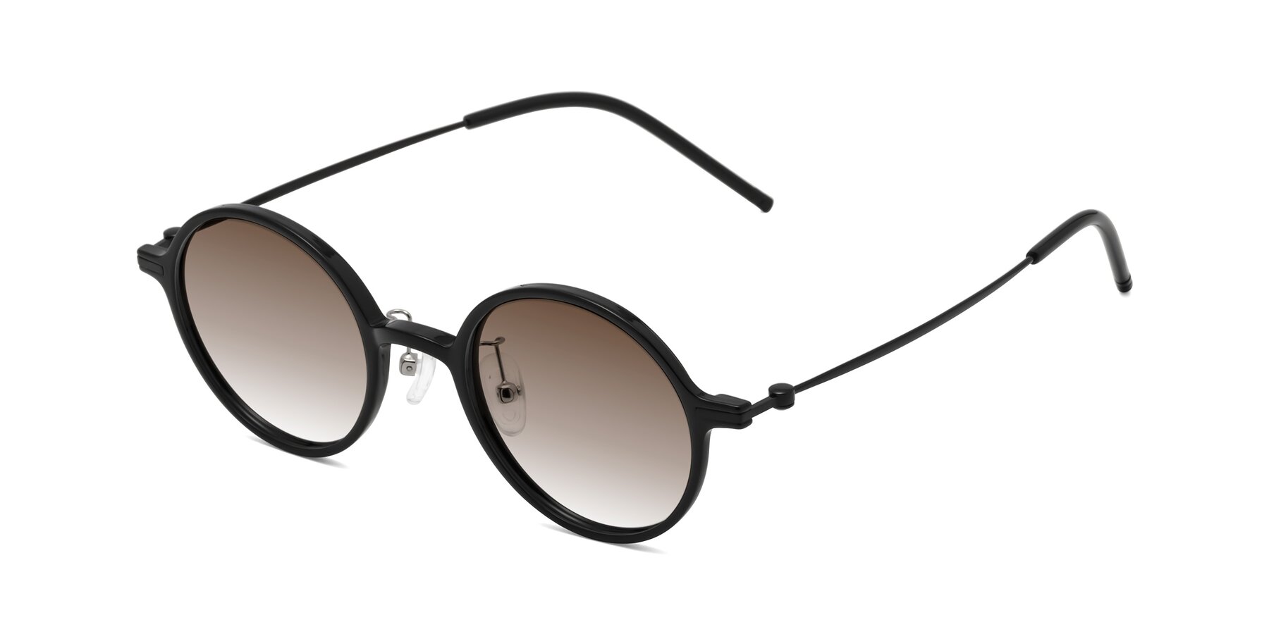Angle of Cicero in Black with Brown Gradient Lenses