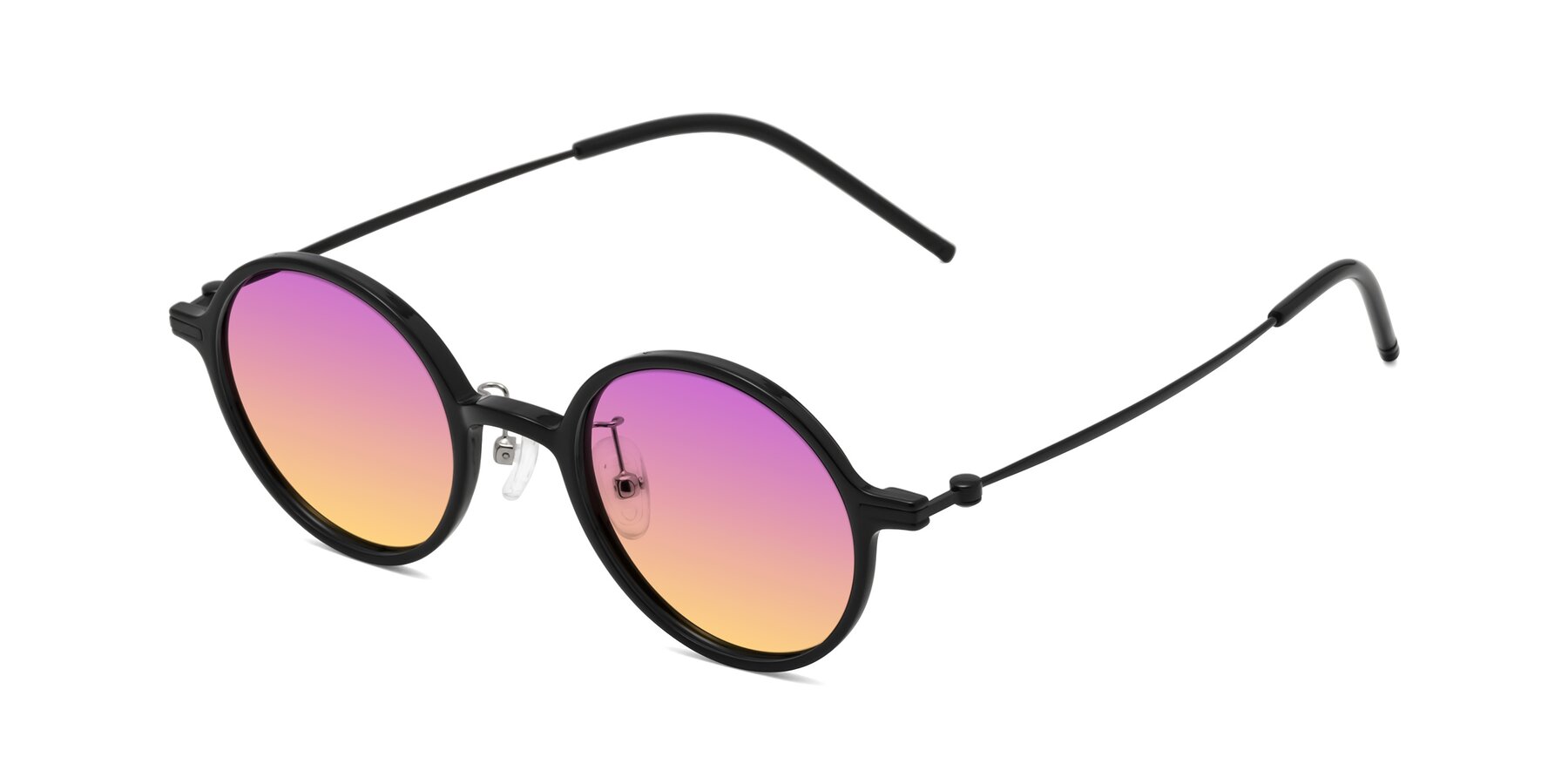 Angle of Cicero in Black with Purple / Yellow Gradient Lenses